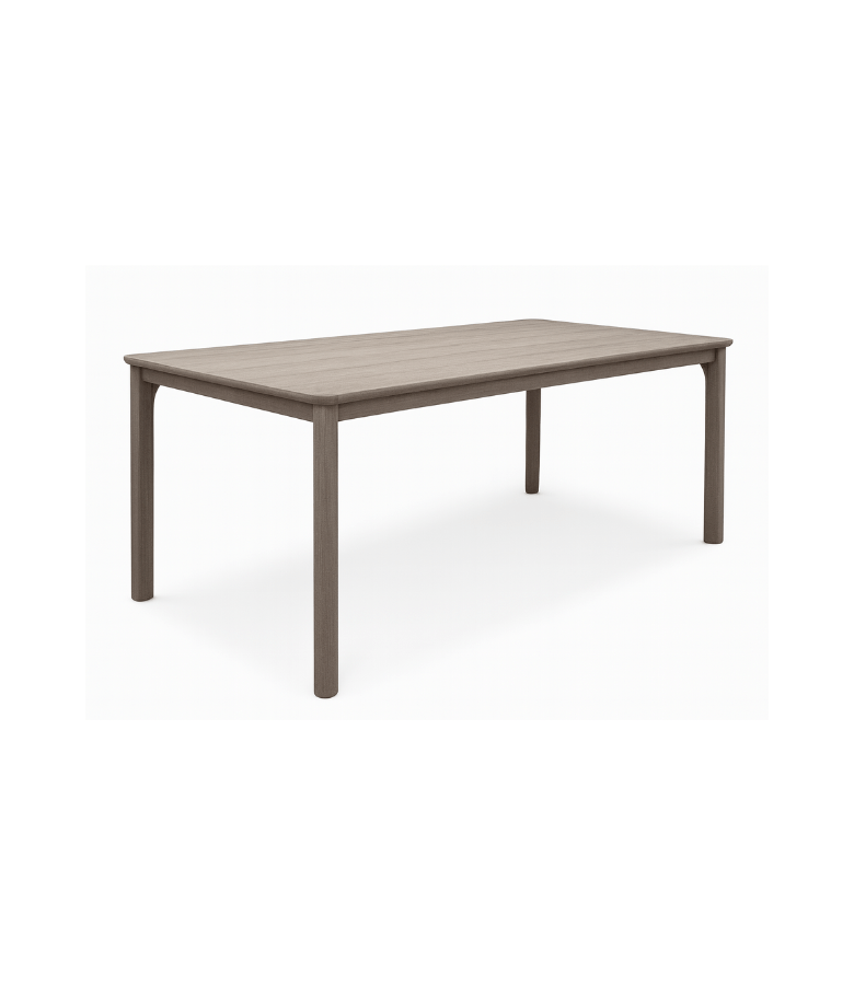 MESA COMEDOR JAPÓN OUTDOOR TEKA GRIS 200X100X75