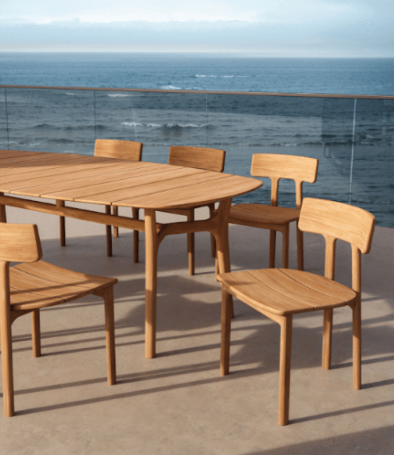 MESA COMEDOR LARA OUTDOOR TEKA 220X100X76
