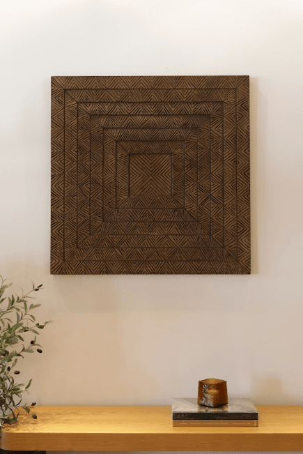 ARTE TRIBAL CUADROS MARRÓN