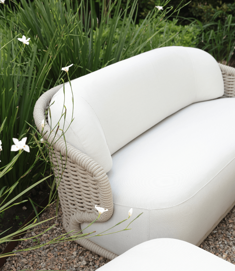 SOFÁ MALLORCA OUTDOOR CON ALMOHADONES
