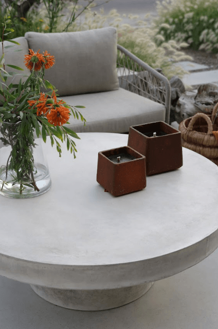 MESA LIVING REDONDA CEMENTO WEATHERED CREAM