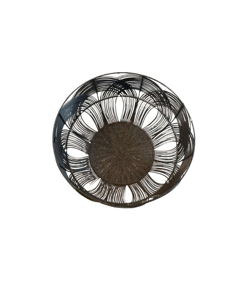 BOWL CRAFTS RATTAN NEGRO - 50% OFF