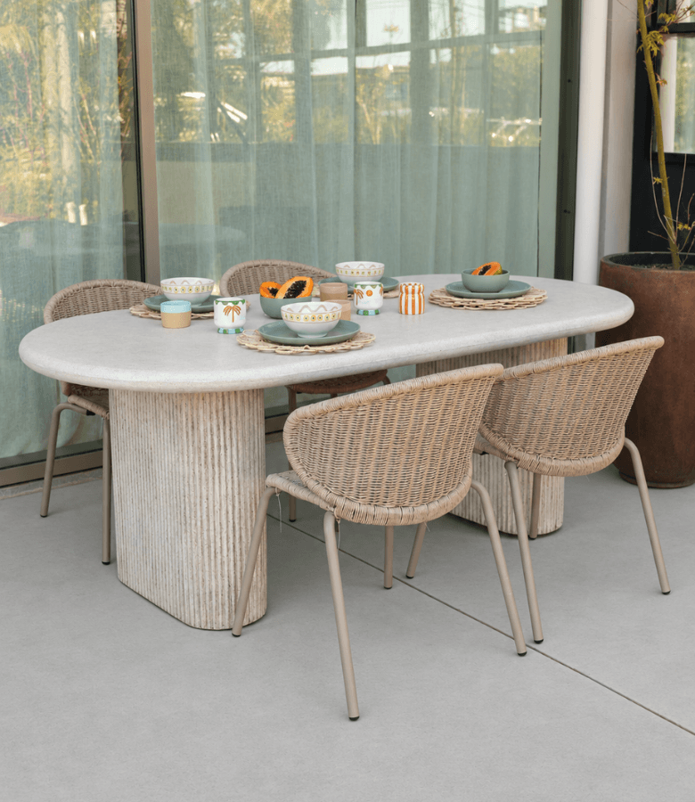 MESA COMEDOR SOLONA CEMENTO
