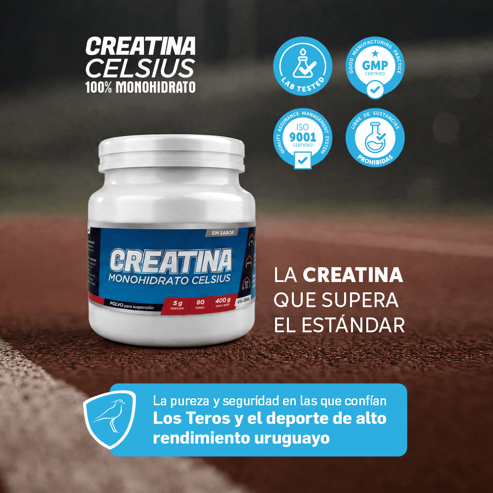 Creatina Monohidrato Celsius 100% Pura