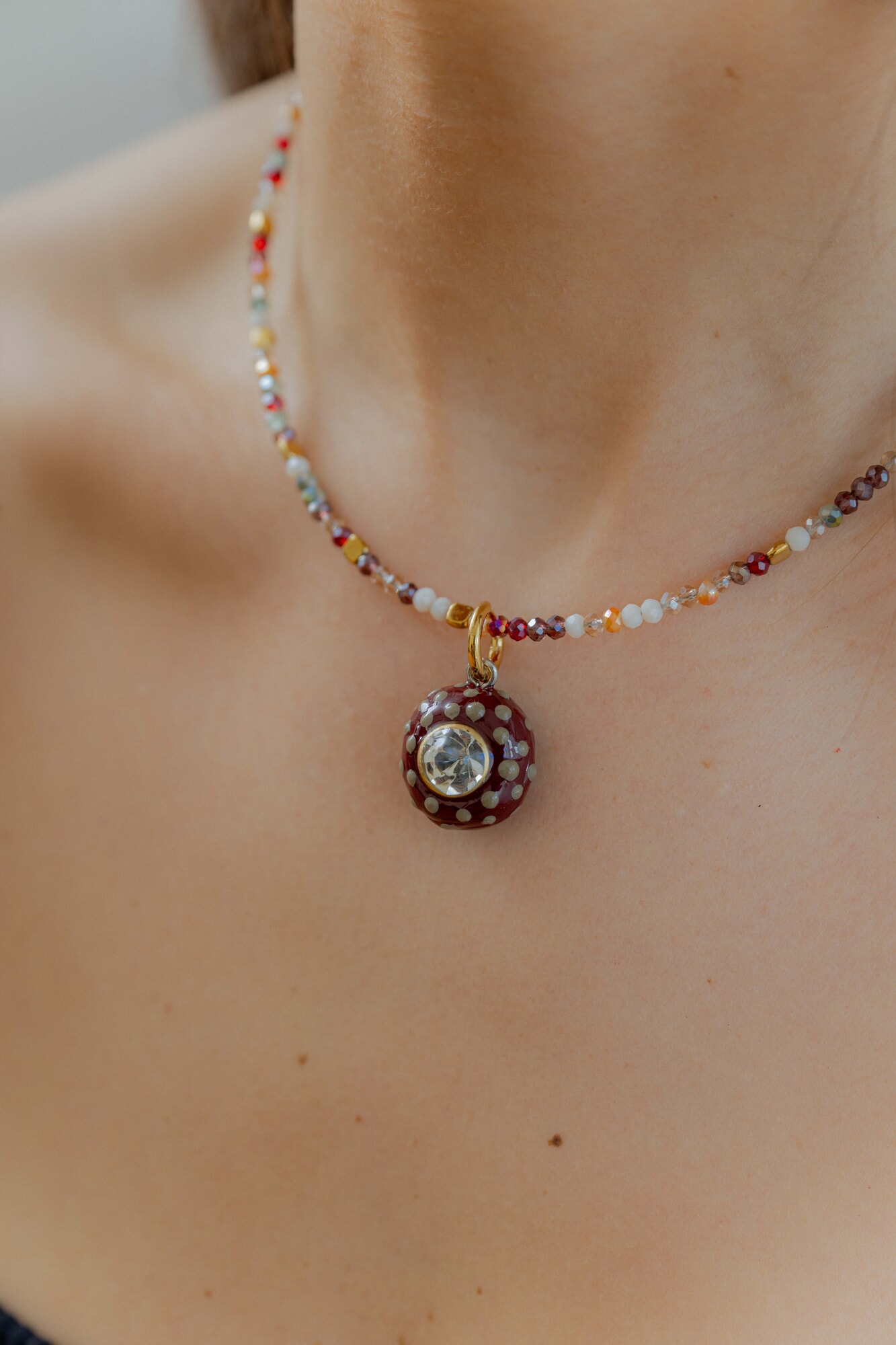 Collar KIRA Bordeaux
