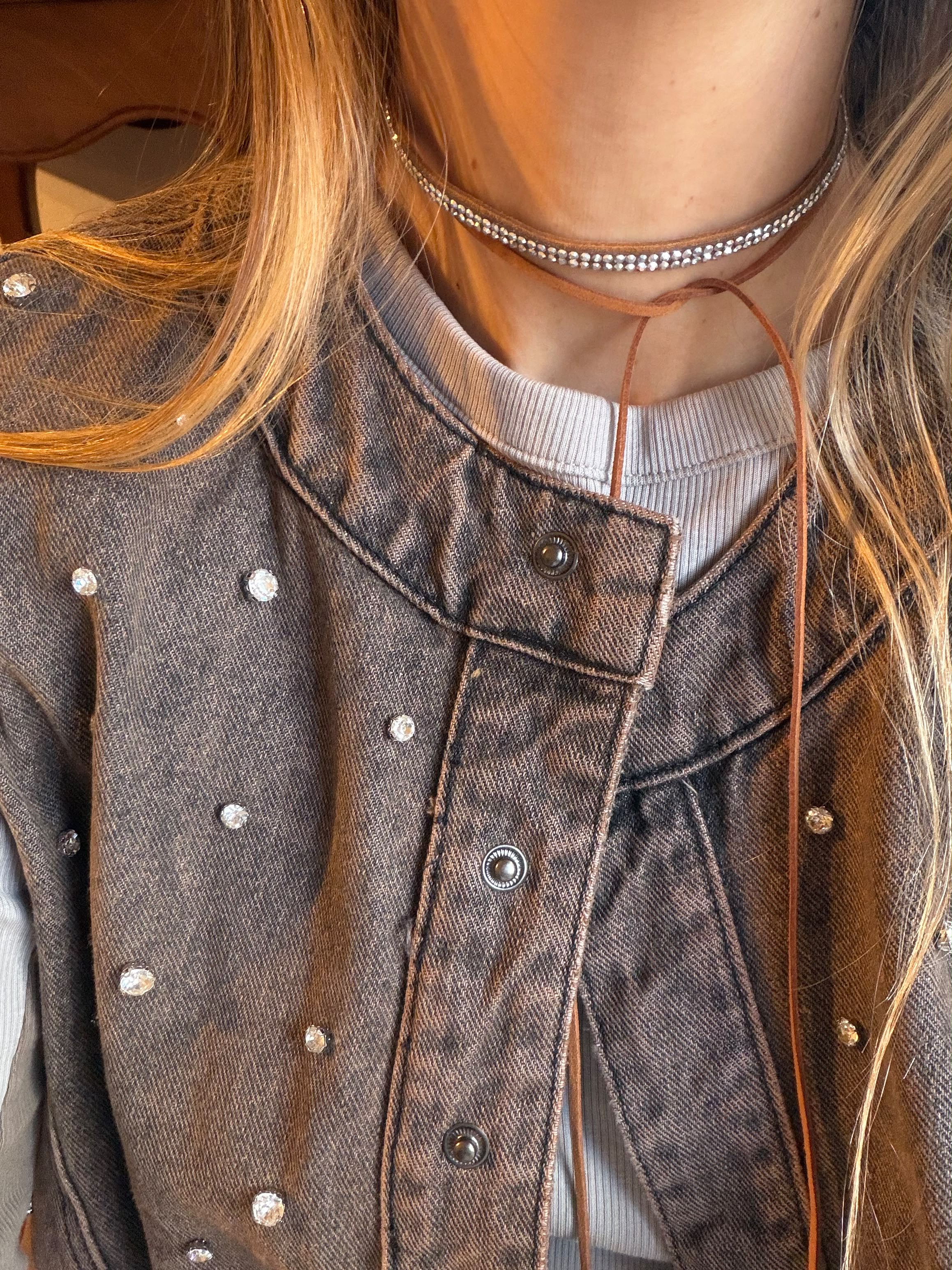 Brilli Choker Marron