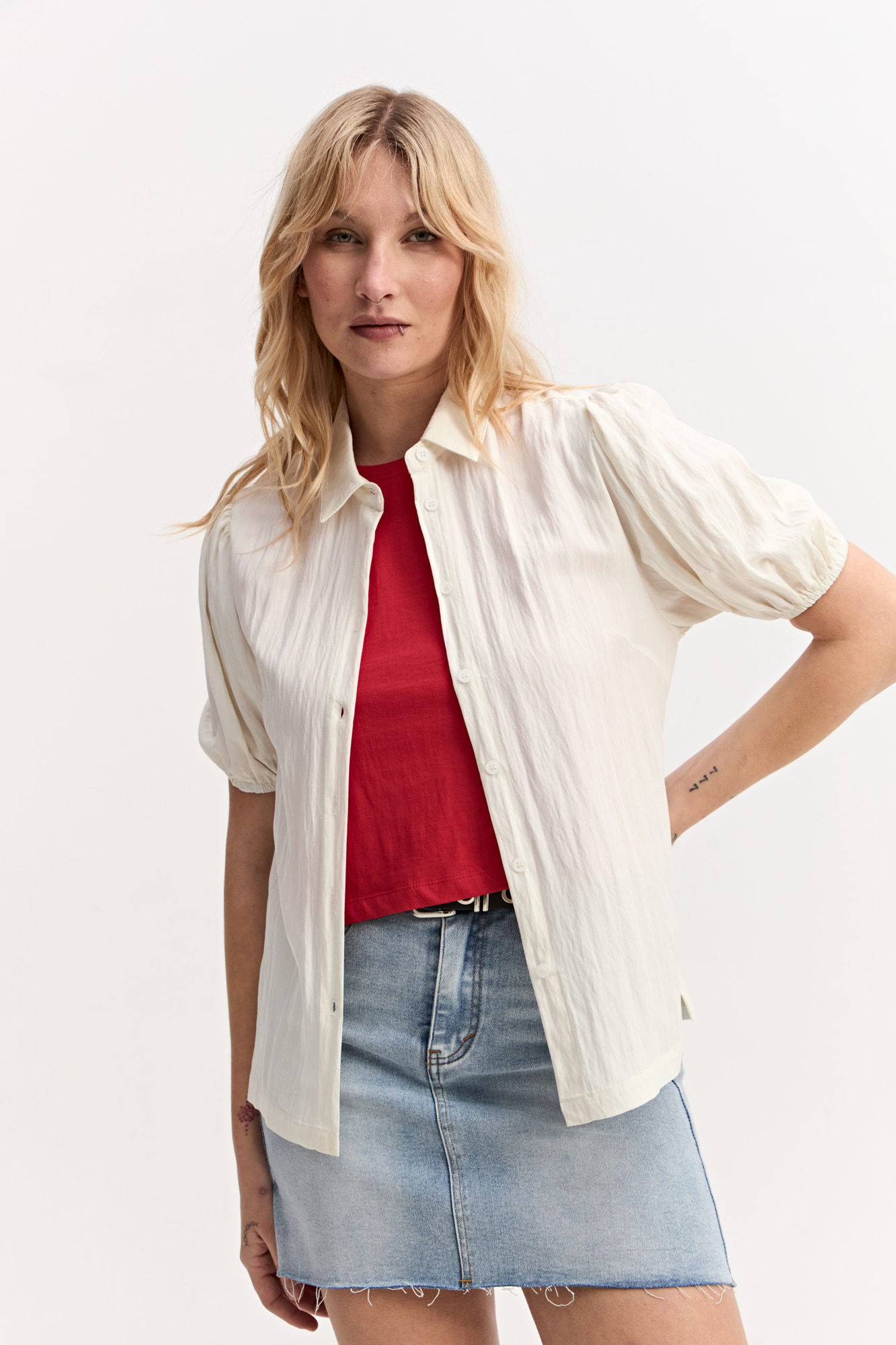 CAMISA MANGA CORTA ALBA