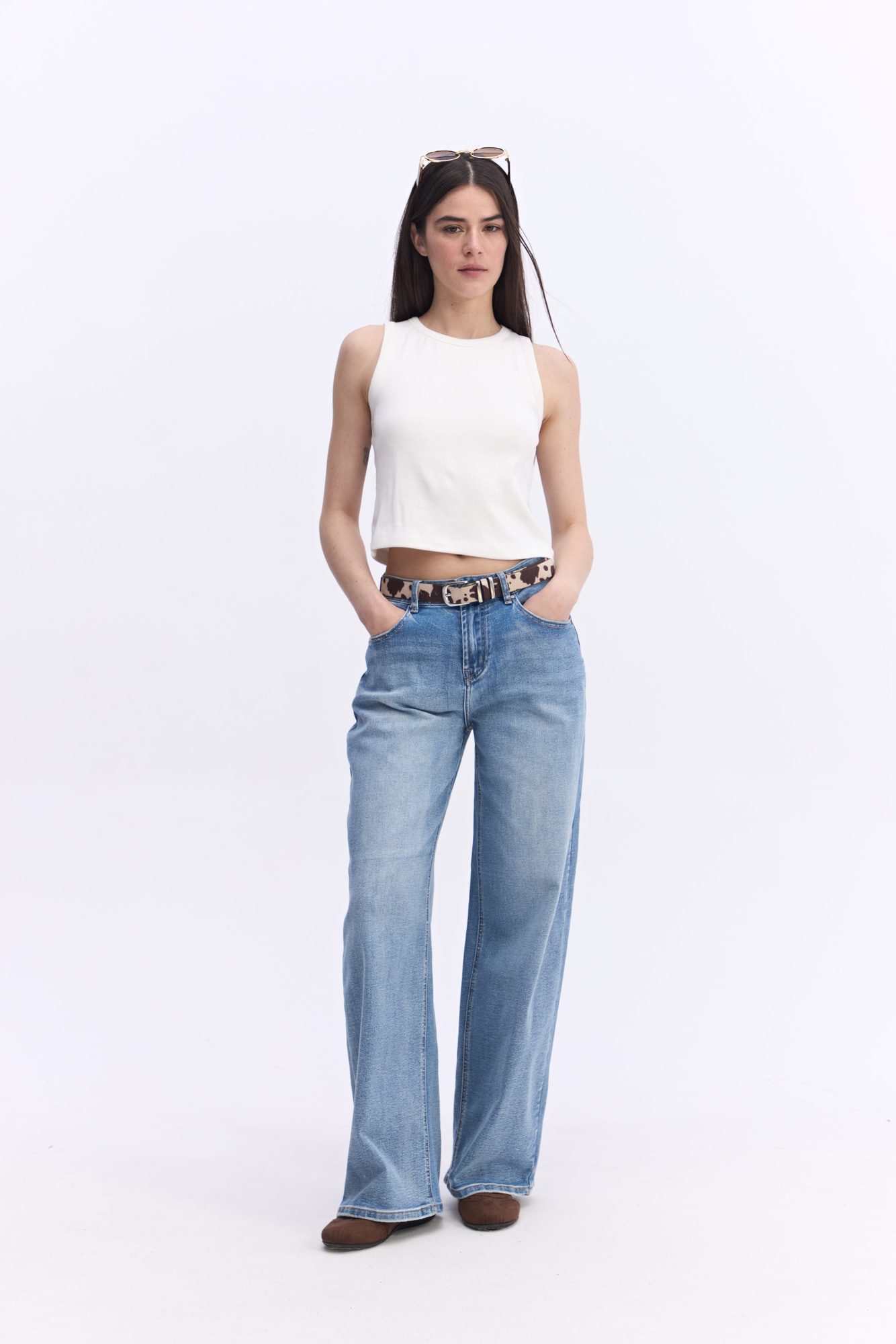 JEAN WIDE LEG DIANA