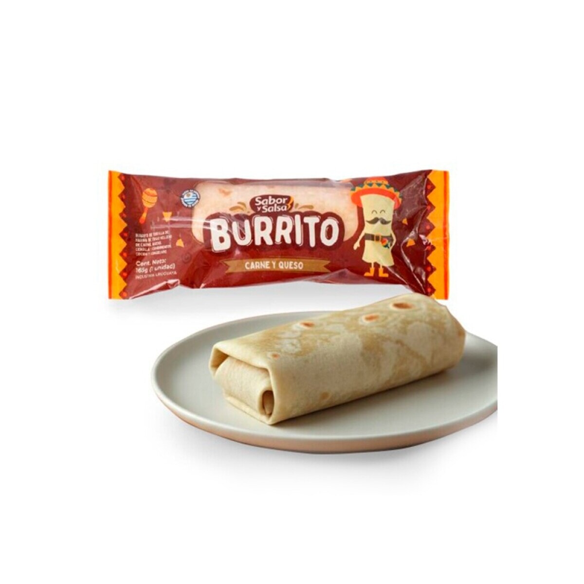 BURRITO SABOR Y SALSA DE CARNE Y QUESO 165GR