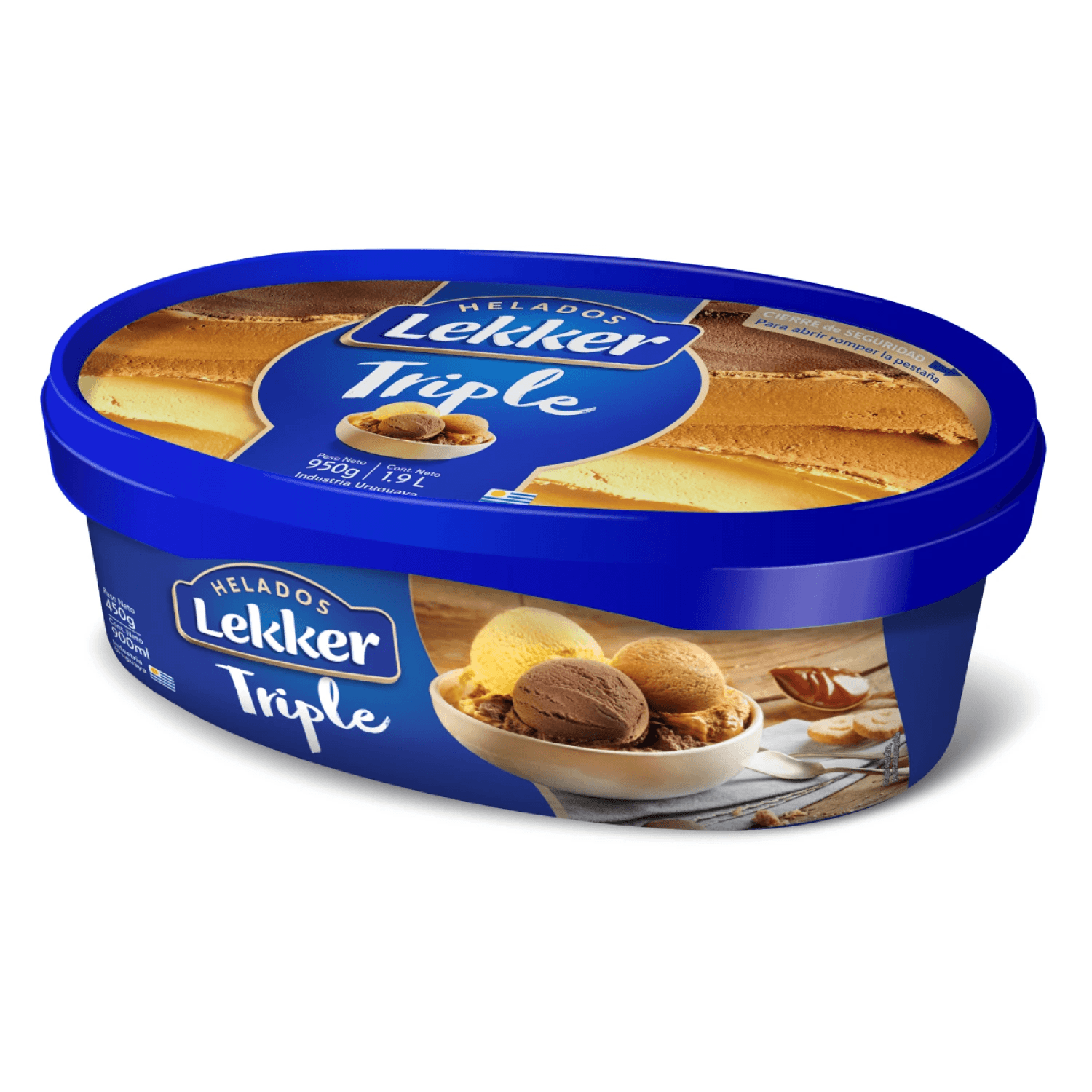 HELADO LEKKER SAMBAYON CHOCOLATE DULCE DE LECHE 900 ML
