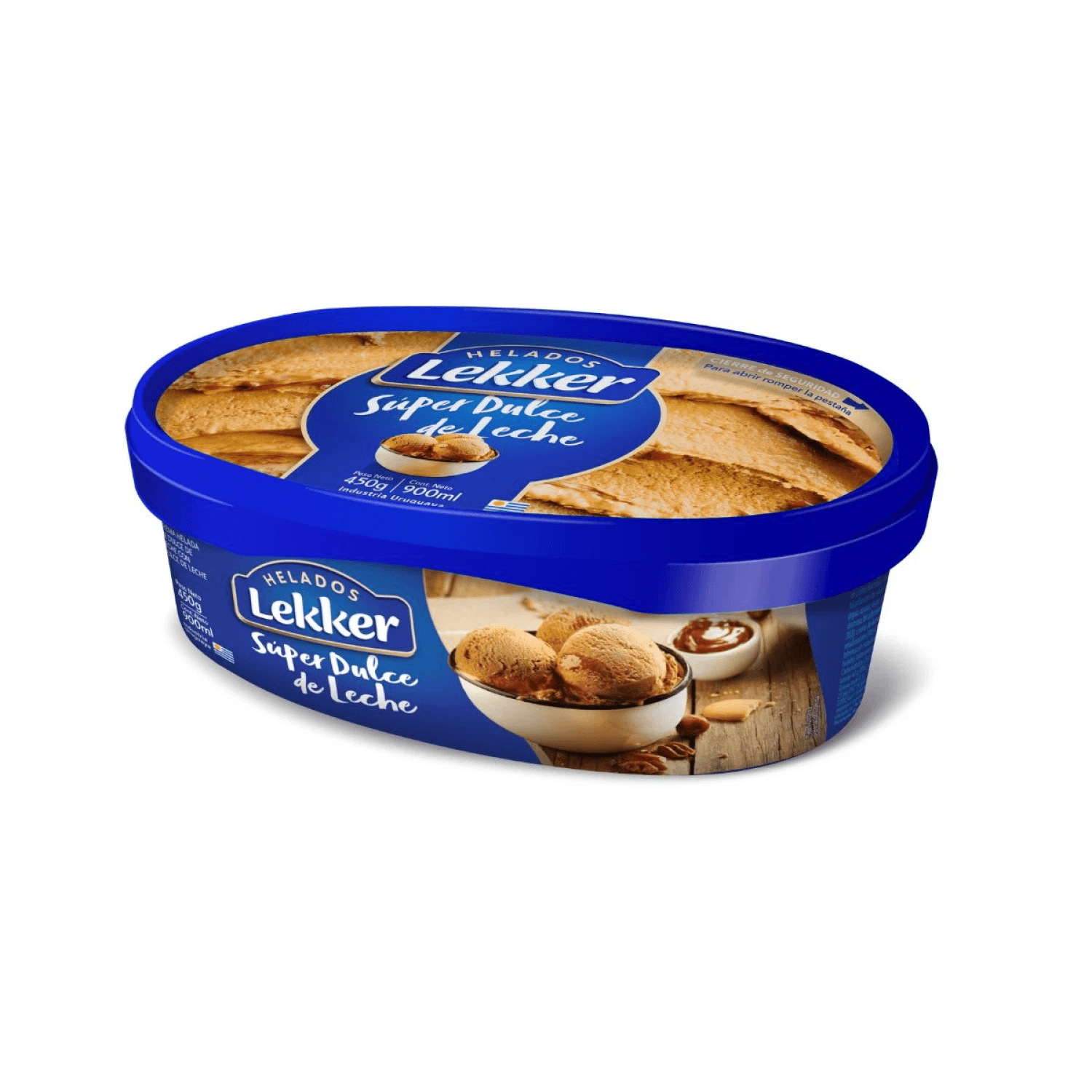 HELADO LEKKER SUPER DULCE DE LECHE 900 ML
