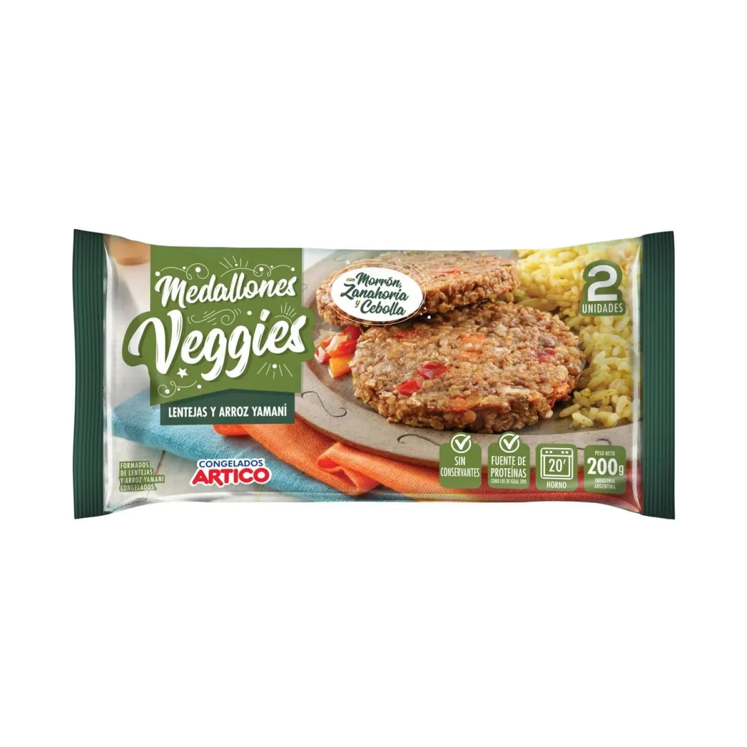 MEDALLON VEGGIE 200GRS 2 UN