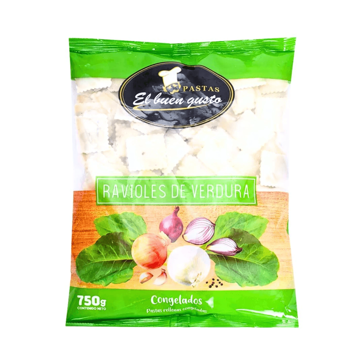 RAVIOLES VERDURA 750 GRS.