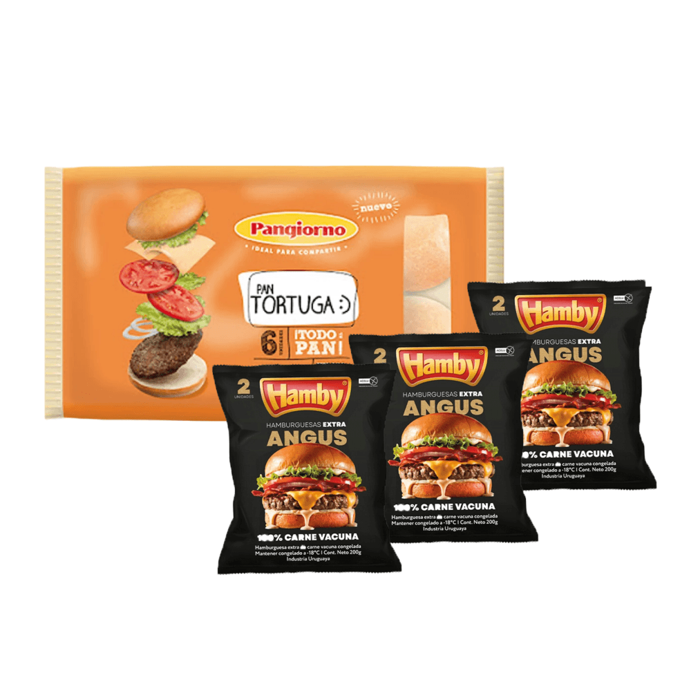 COMBO ANGUS X6UDS + 6 TORTUGAS PANGIORNO