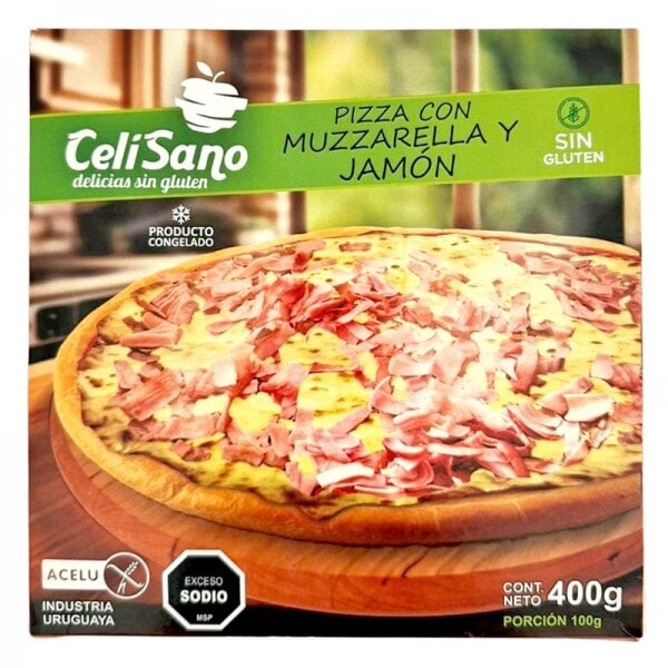 PIZZA MUZZA C/JAMON CELISANO 400GRS
