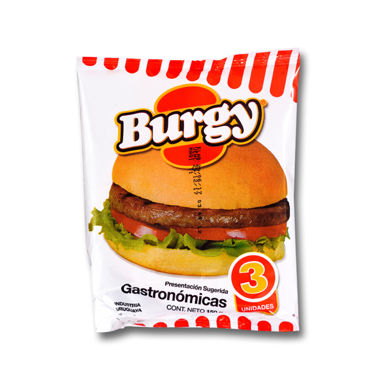 HAMBURGUESAS BURGY 3X50GR