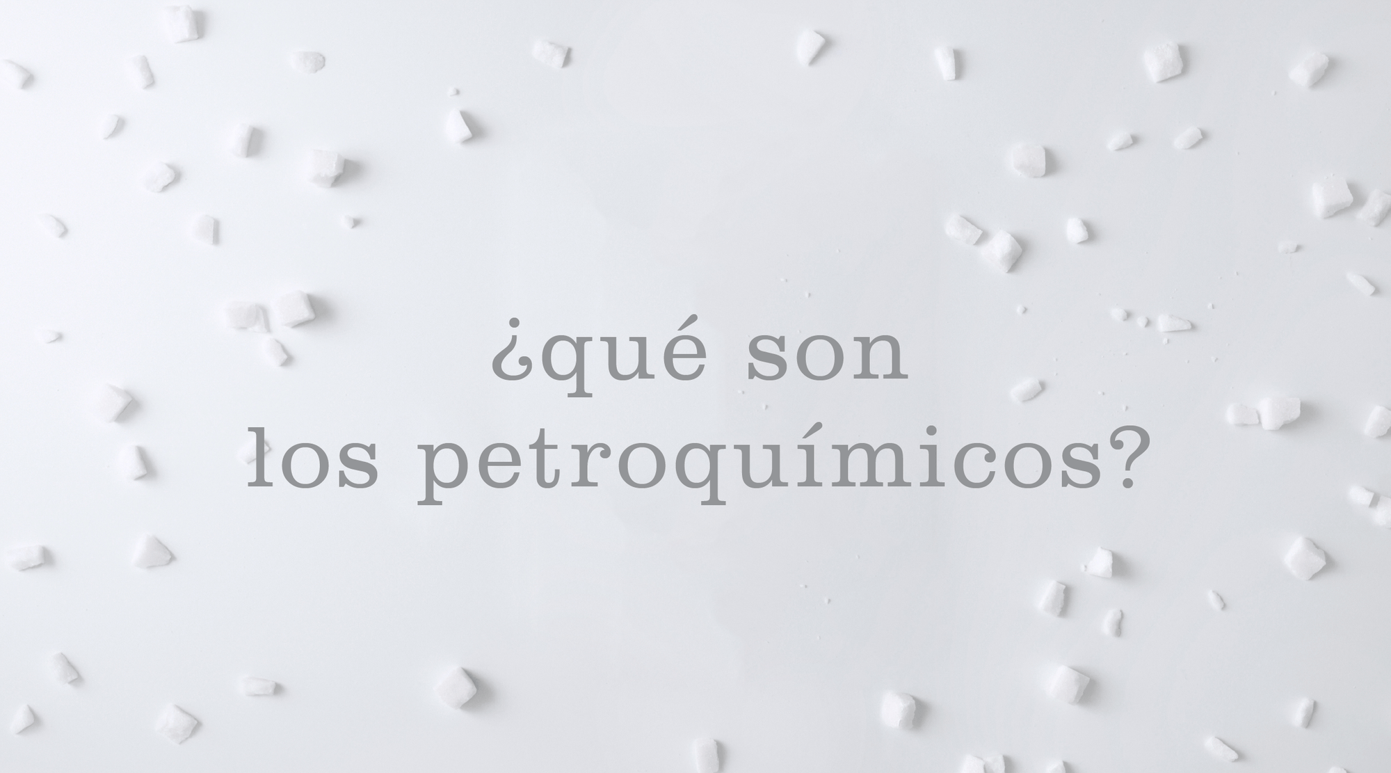 QUÉ SON LOS PETROQUÍMICOS Y POR QUÉ NO LOS UTILIZAMOS