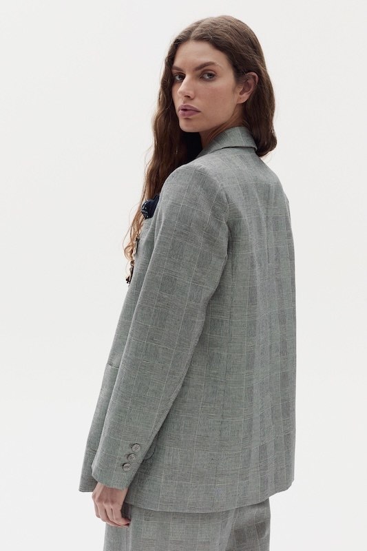 Blazer Joseph en Lino y Algodón - Wilfred Checks
