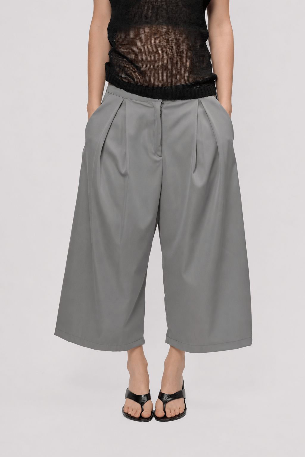 Wide leg cropped unisex