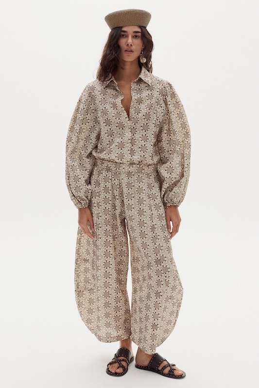 Pantalon Gio en Algodón - Roberta Brown Flowers