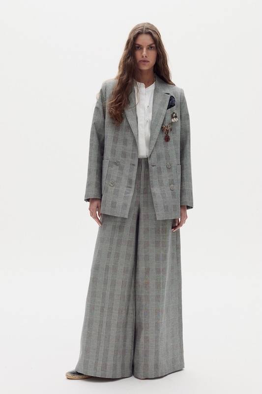 Blazer Joseph en Lino y Algodón - Wilfred Checks