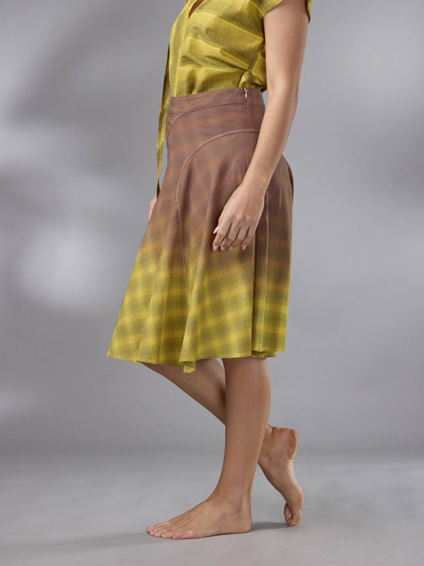 FALDA GLORIETA CORTA LINO by ANA LIVNI