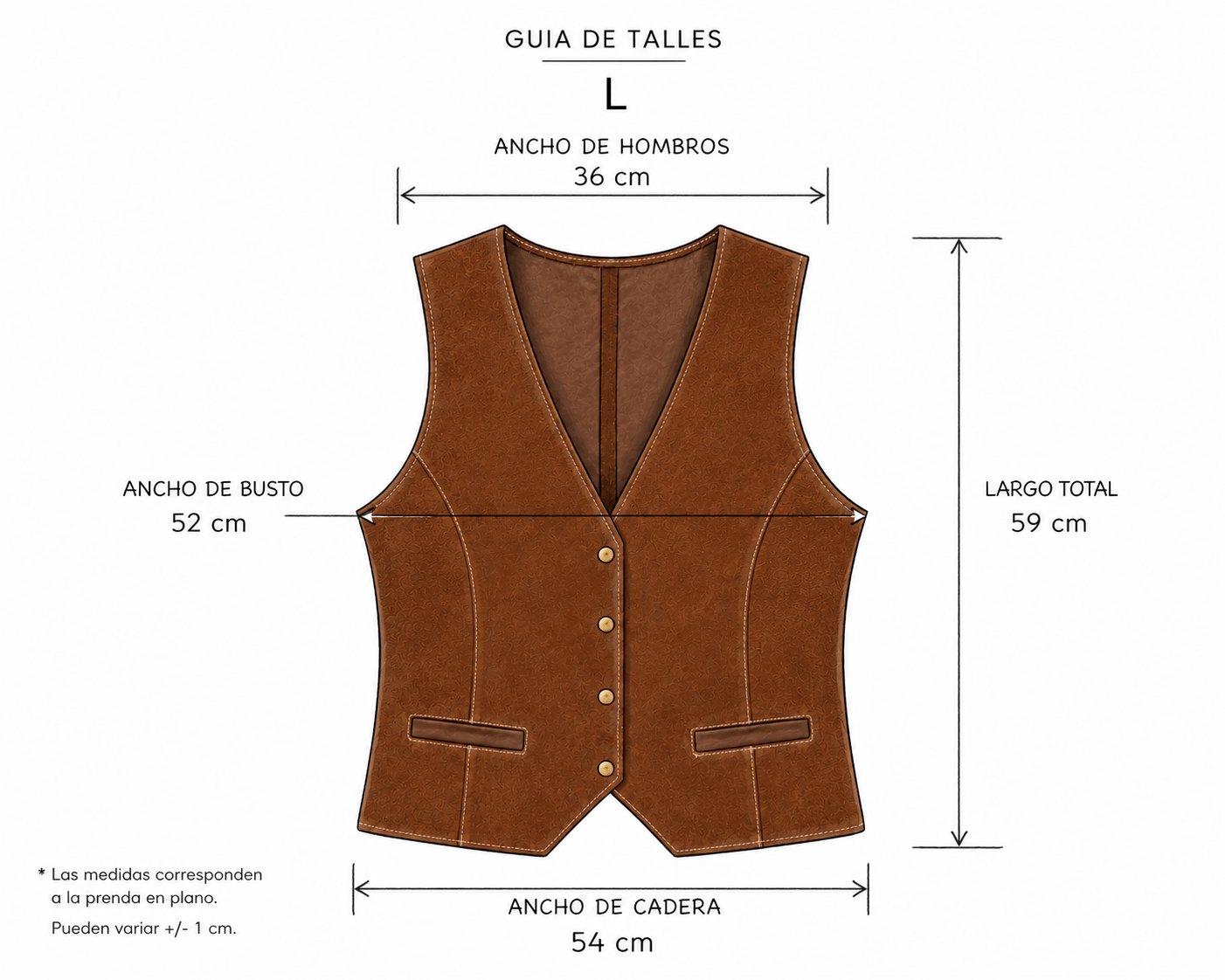 CHALECO DE CUERO SASTRERO