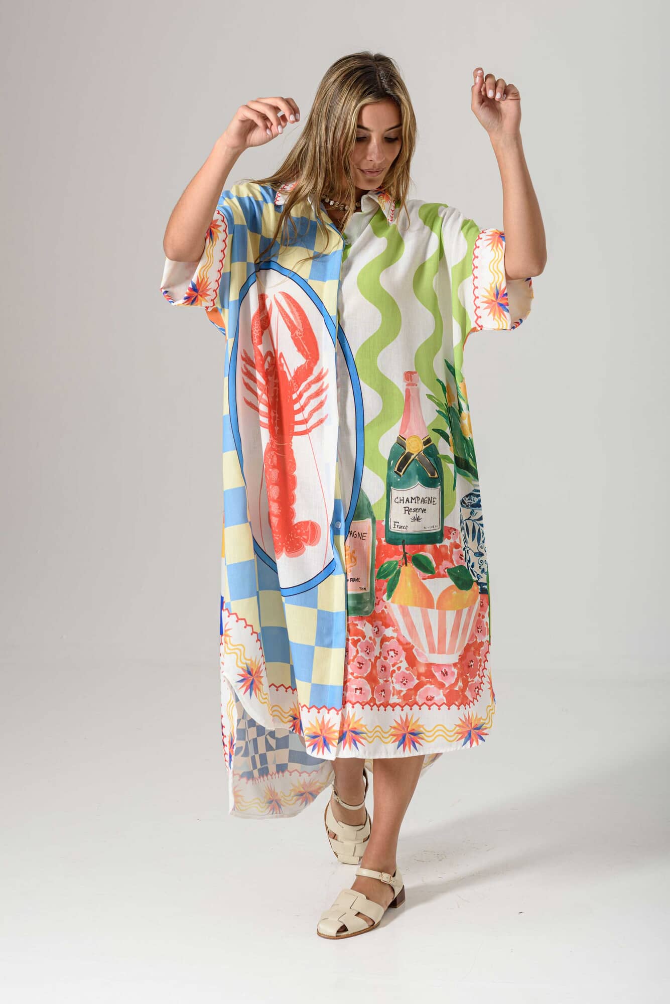 Vestido Camisero Langosta