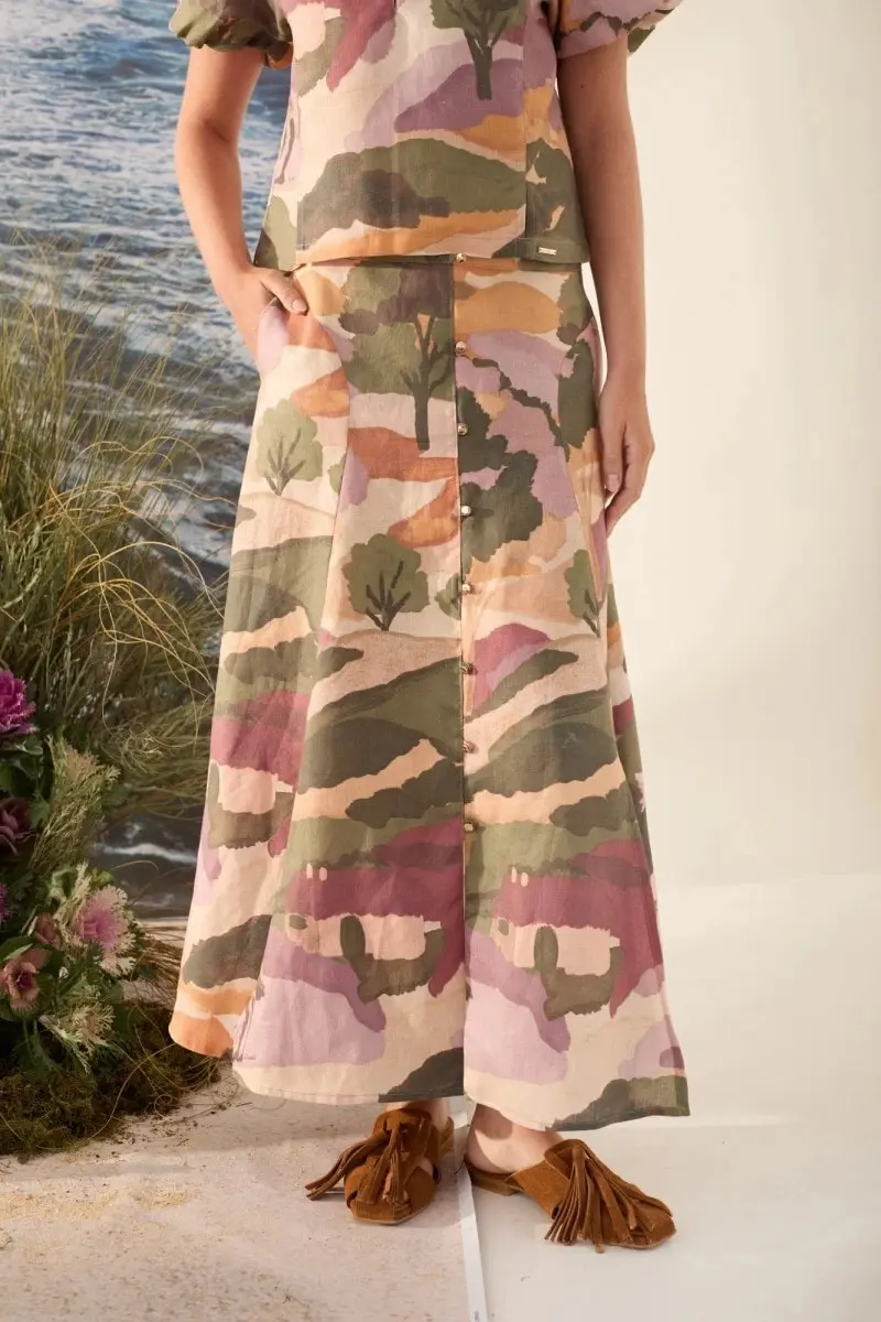 Falda Horizonte Print