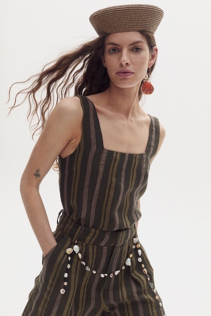 Top Mei en Lino - Jungle Stripes