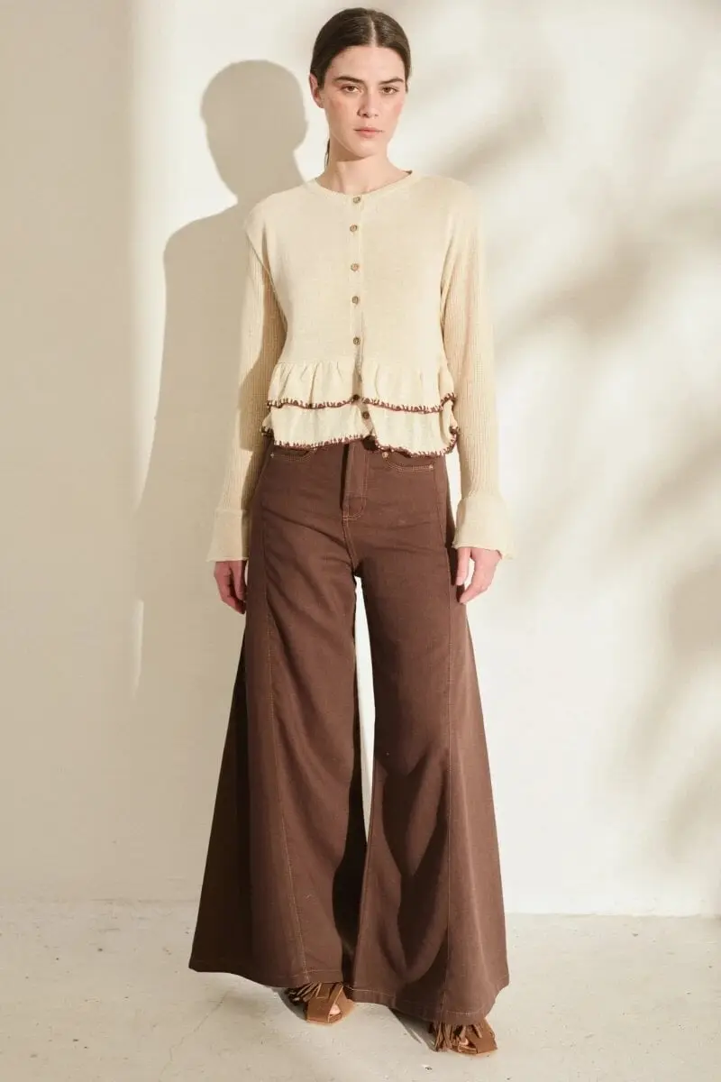 Pantalon Wide XL Cotton Linen