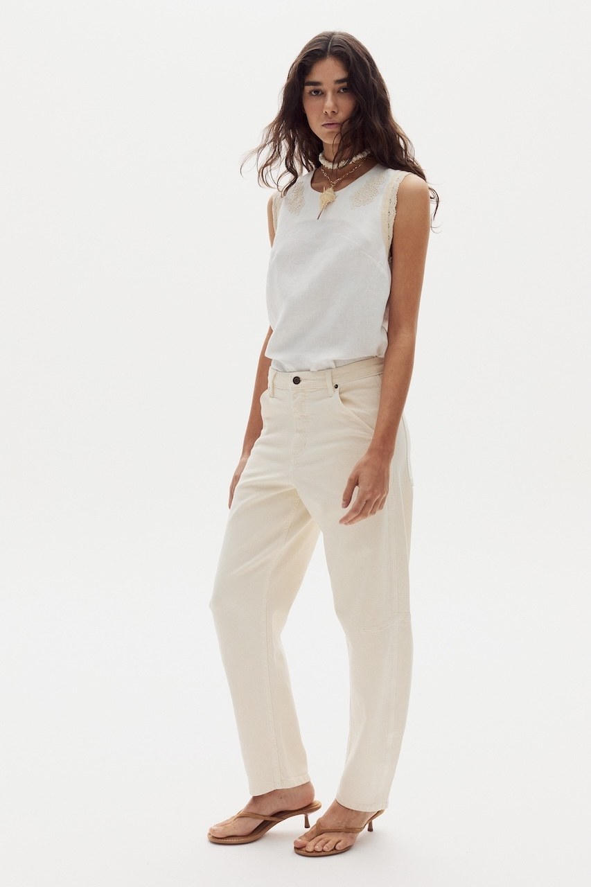 Pantalón Ambar en Denim - Bone
