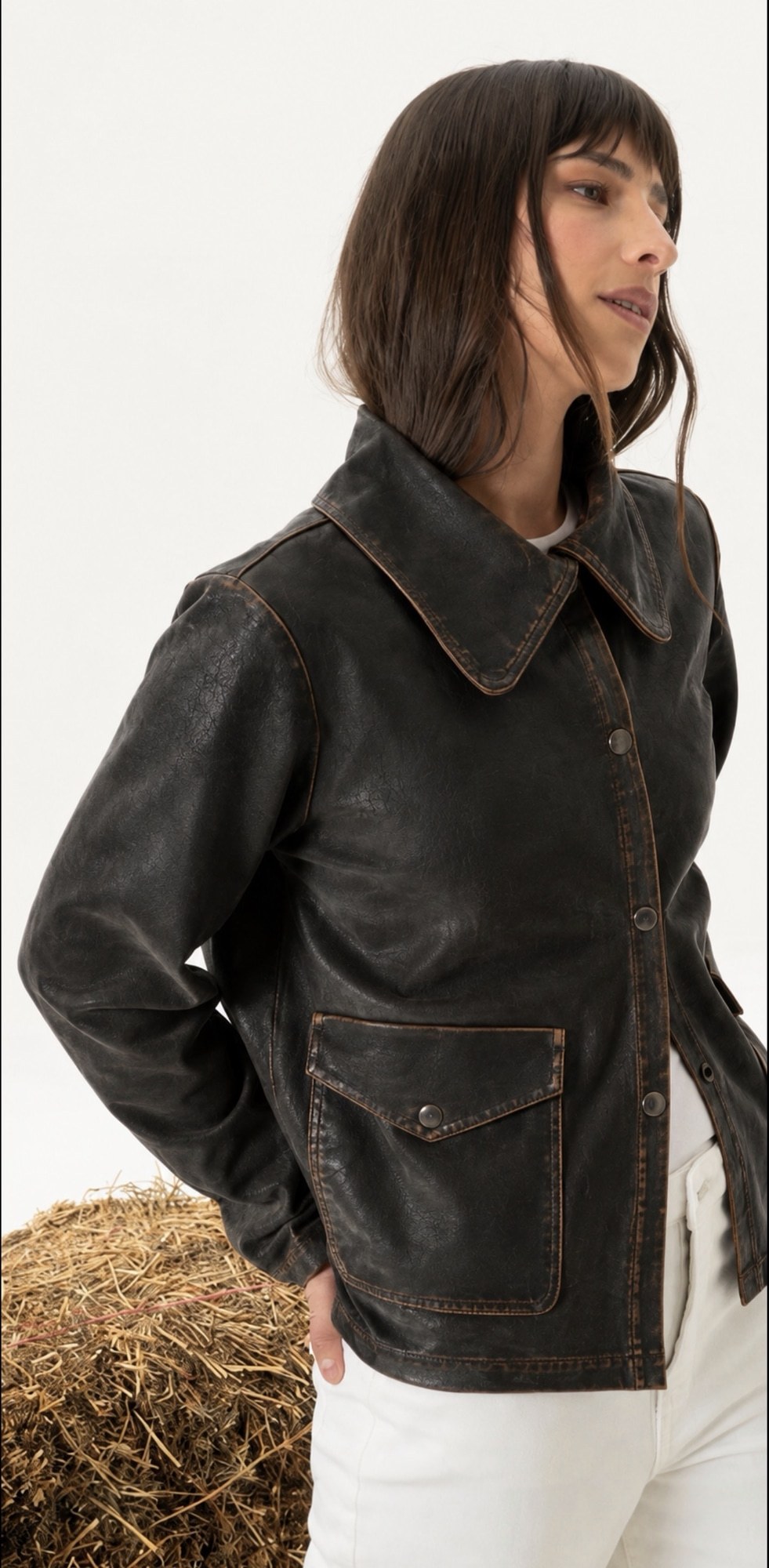Jacket NOIRE vacuno envejecido
