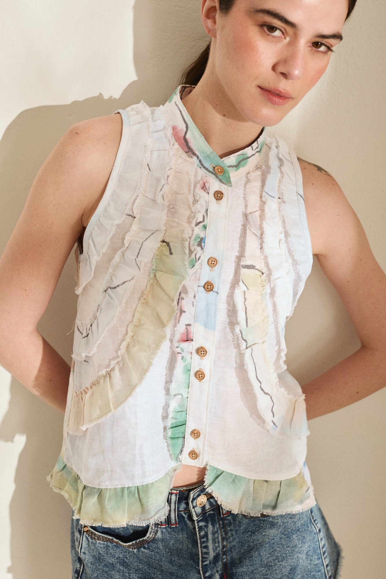 Top Frisa Print