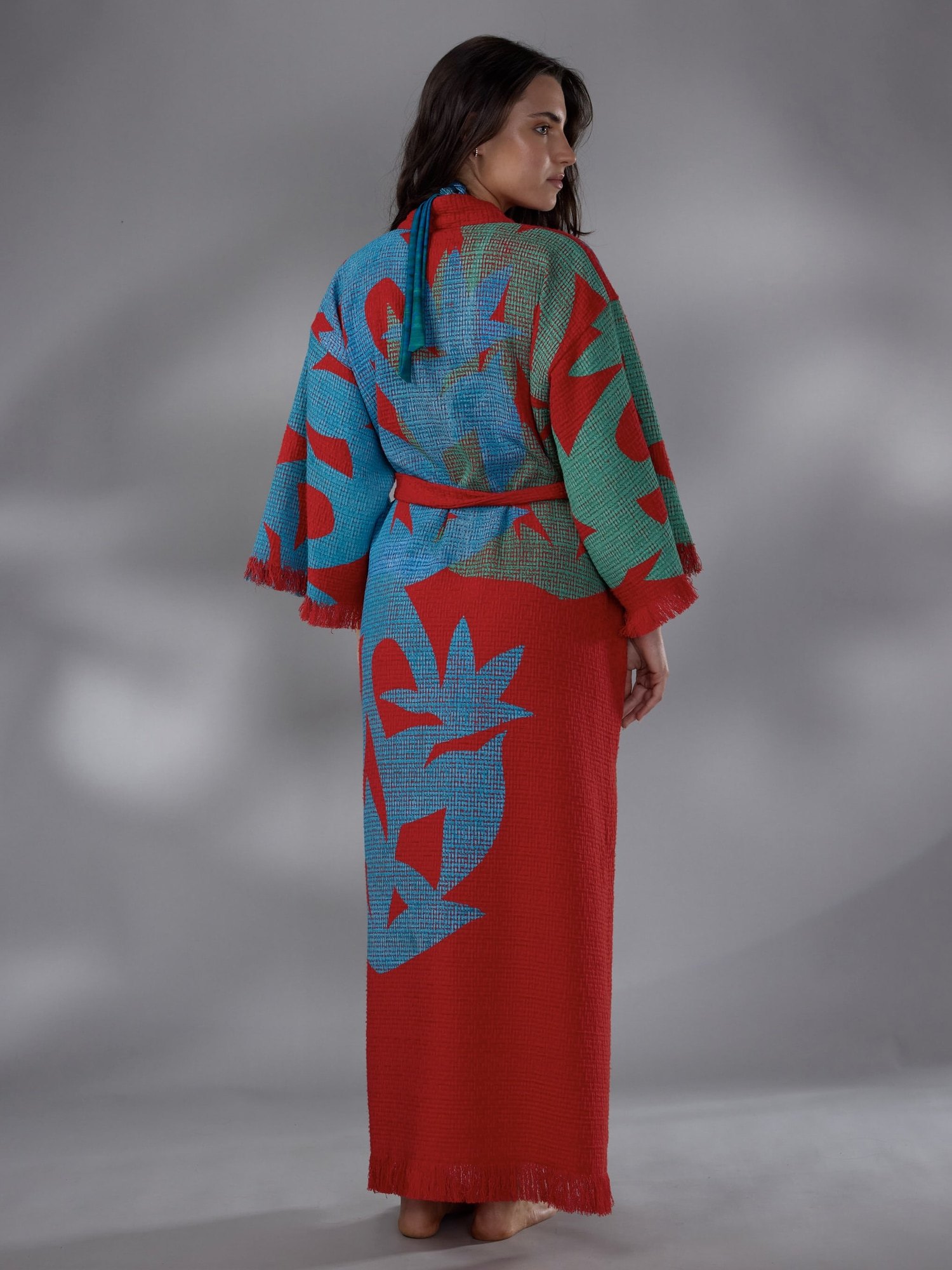 KIMONO FLORA ALGODON ESTAMPADO by ANA LIVNI