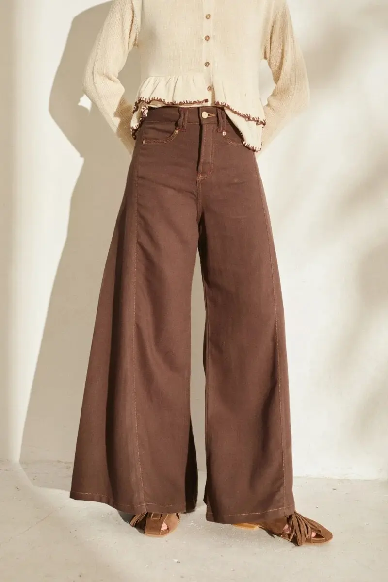 Pantalon Wide XL Cotton Linen