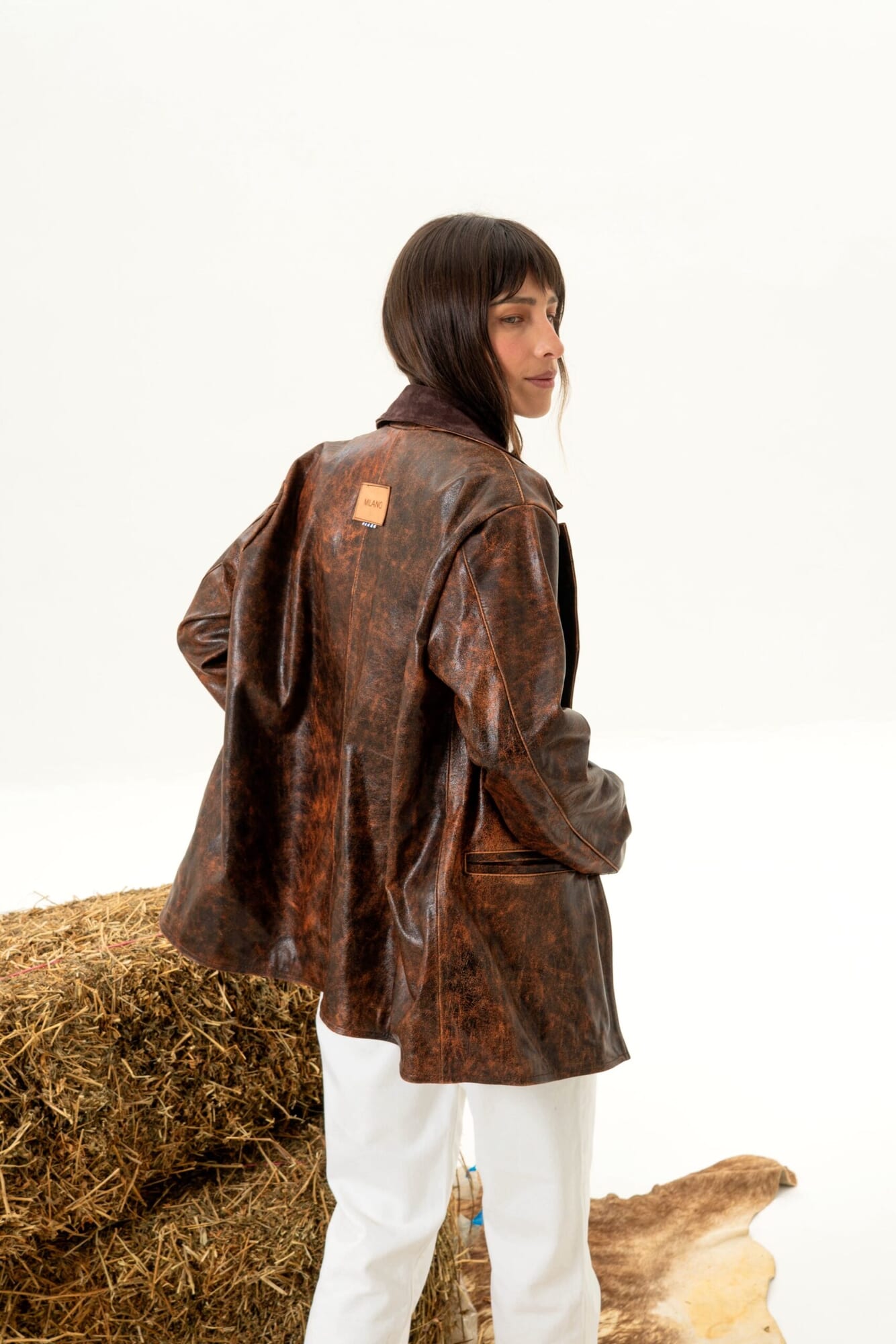 BLAZER BELEN cuero vacuno envejecido 