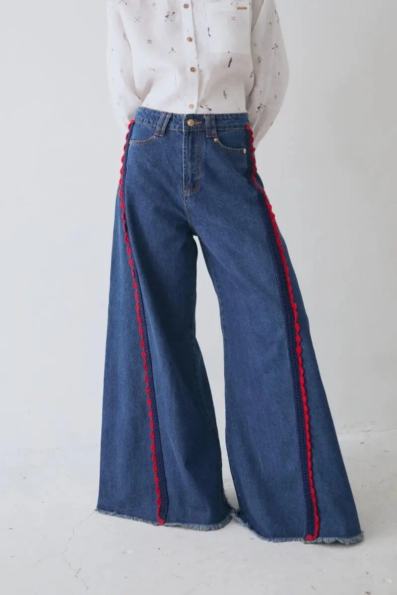 Jean Wide XL Red