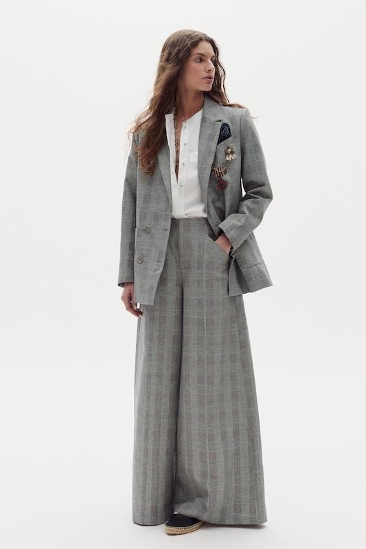 Blazer Joseph en Lino y Algodón - Wilfred Checks