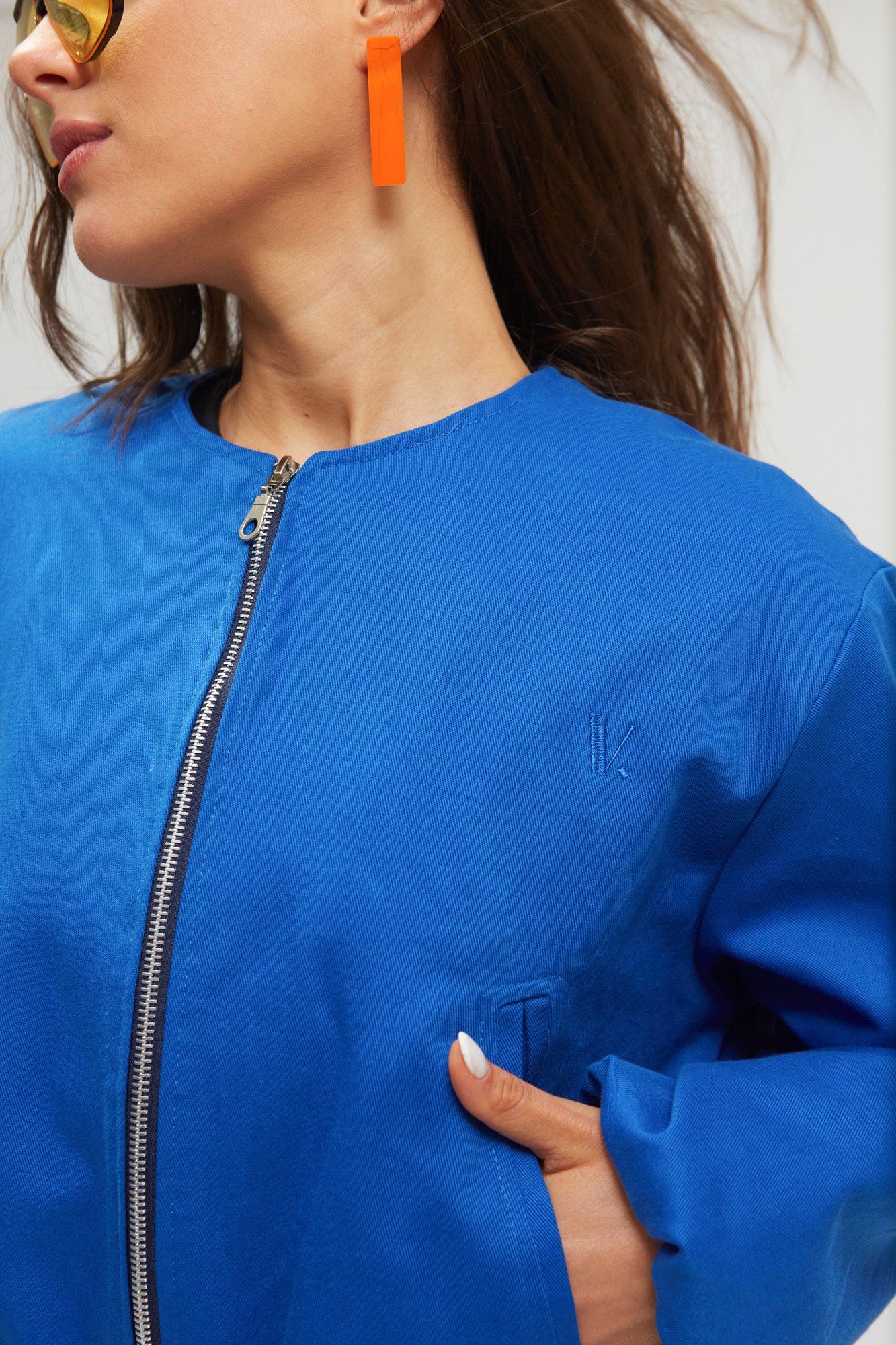 Bomber Halo Azul Francia