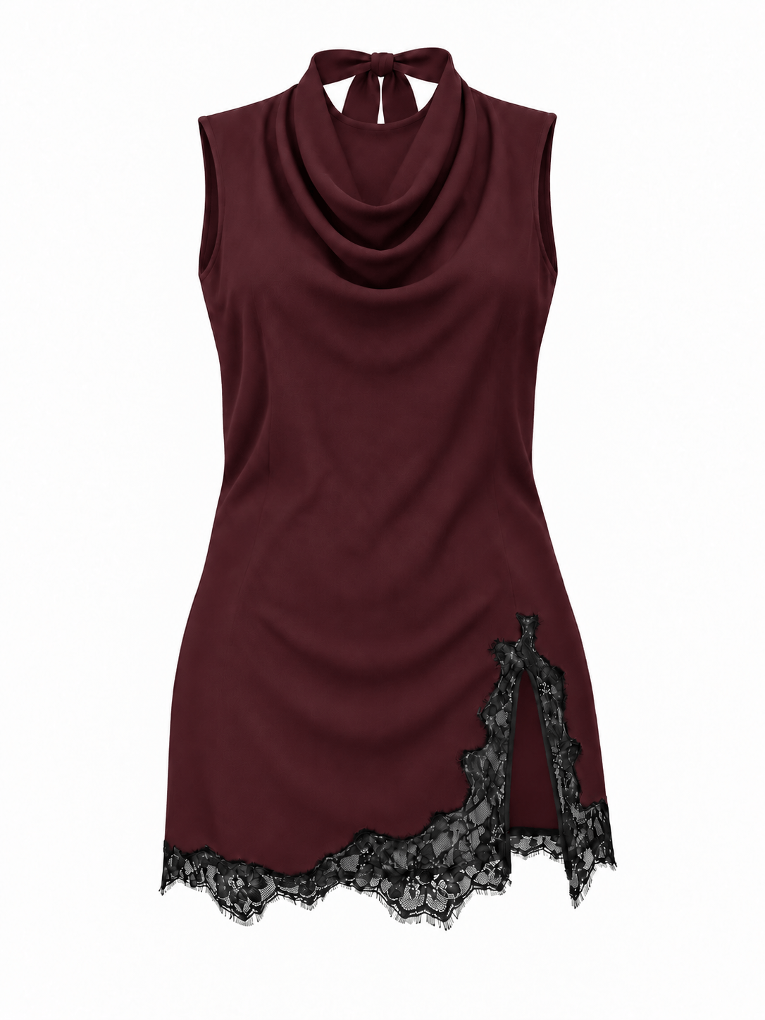 vestido mini lazo