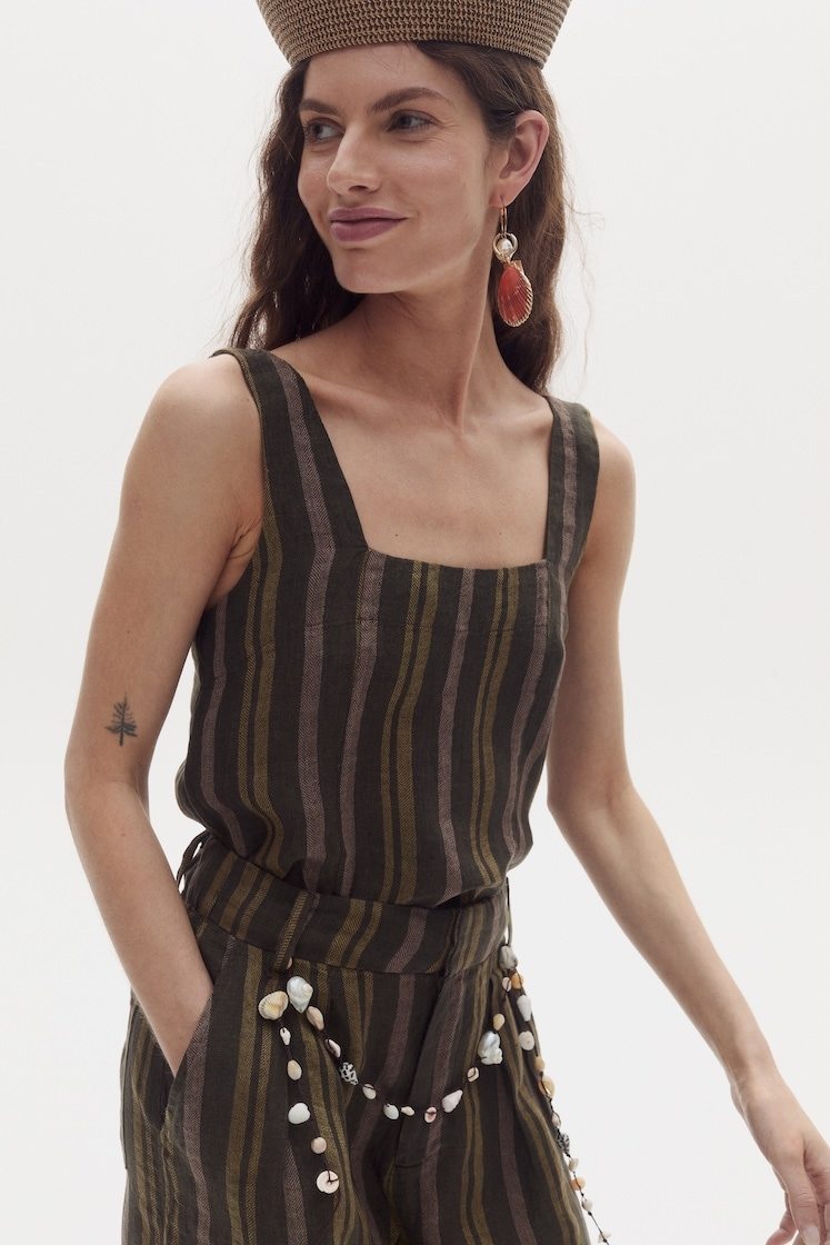 Top Mei en Lino - Jungle Stripes