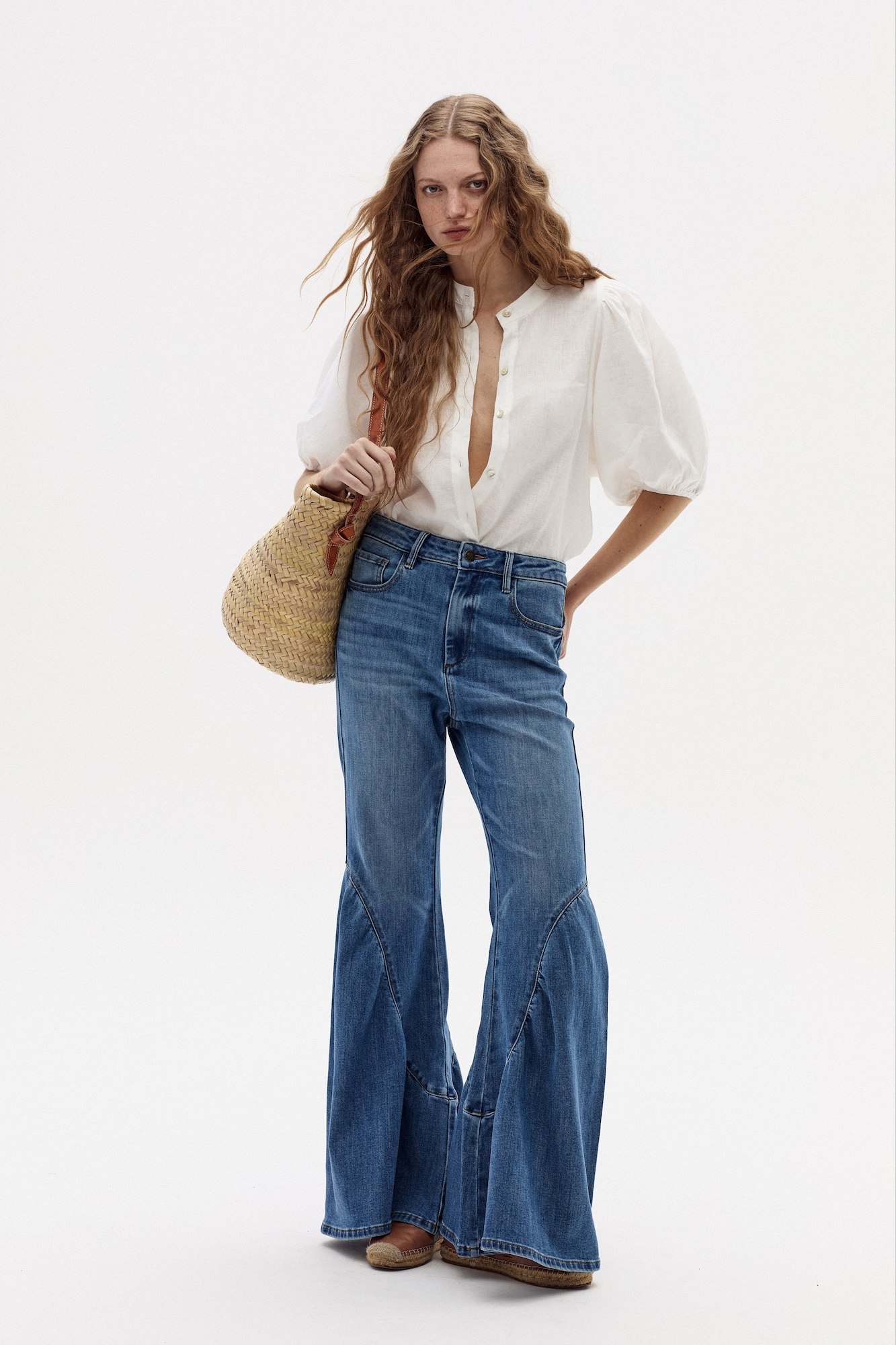 GYPSY, Flared Jeans - Washed Indigo