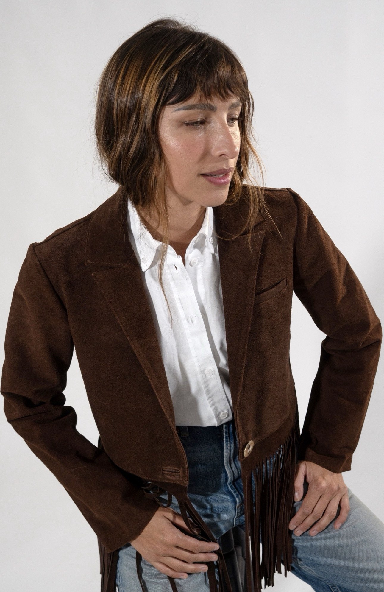 Blazer GRACIA gamuza