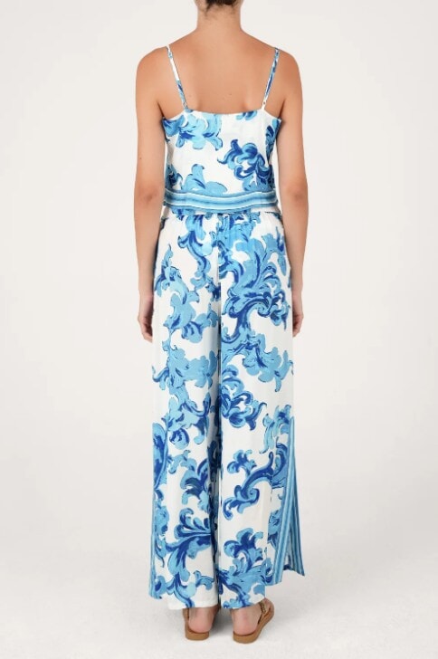 Top Estilo Pañuelo Estampado Saha