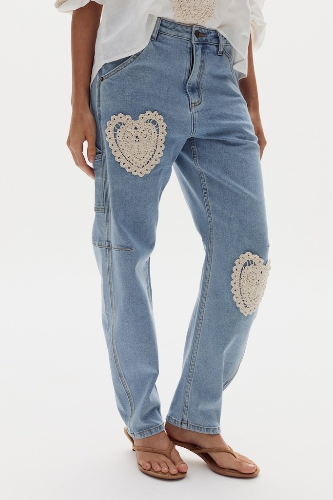 Pantalón Ambar Cuore en Denim - Sky Blue