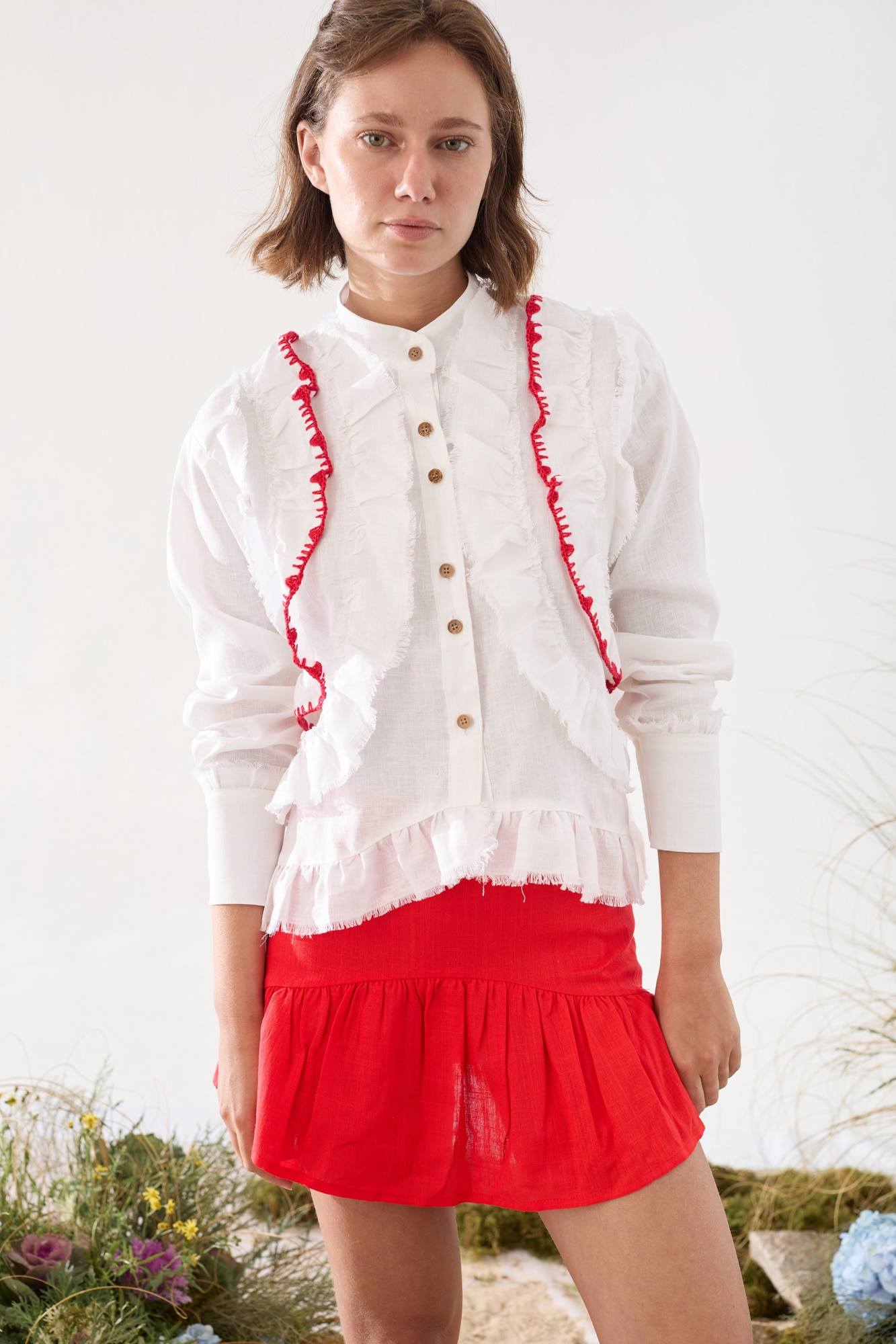 Camisa Vuelo Crochet