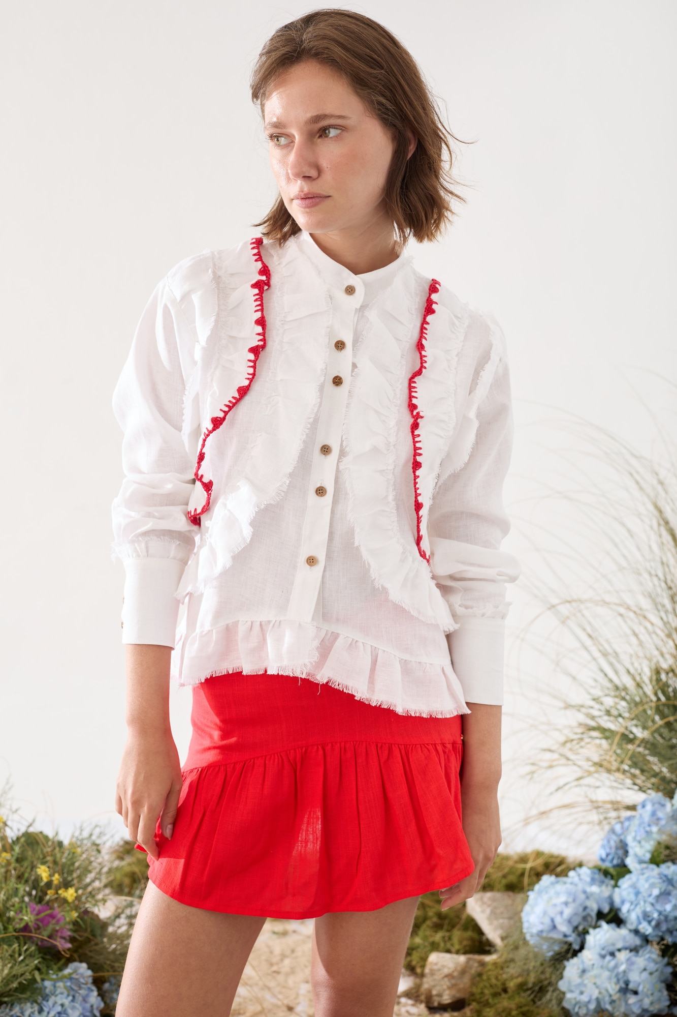 Camisa Vuelo Crochet