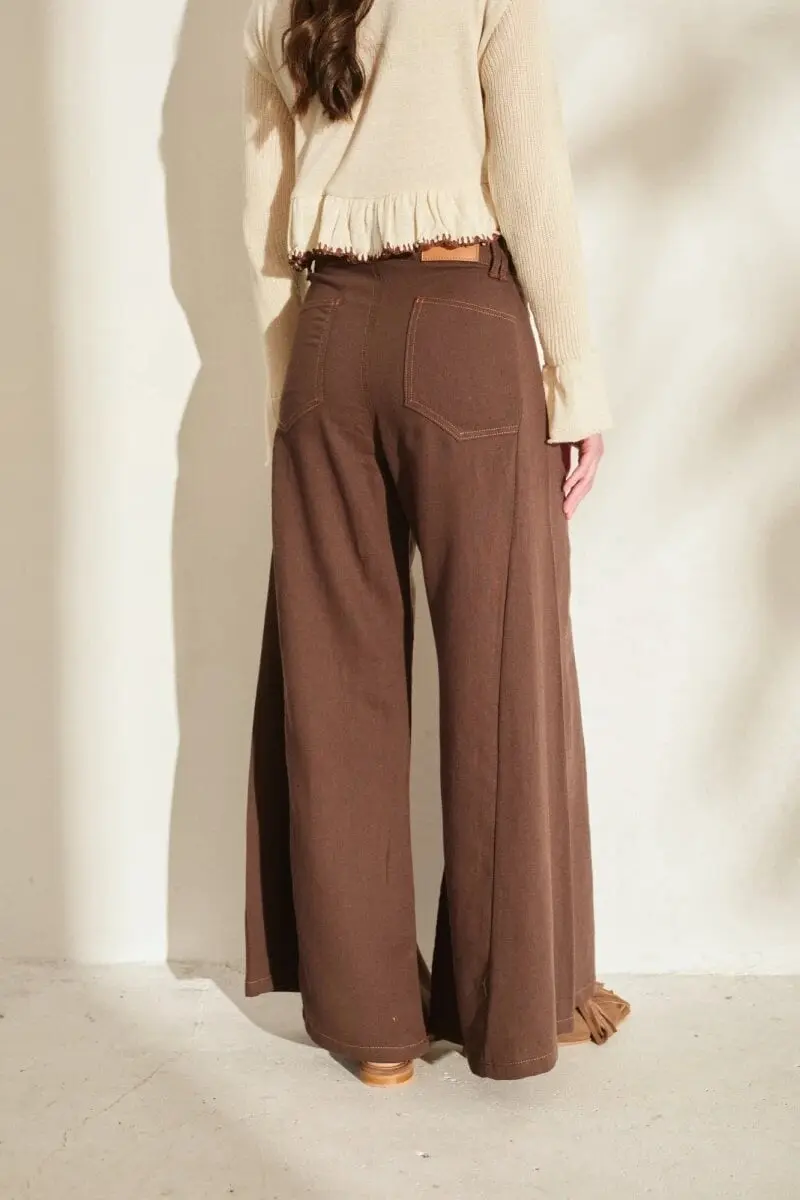 Pantalon Wide XL Cotton Linen