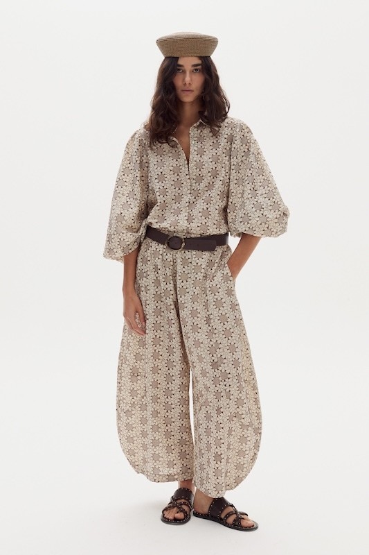 Pantalon Gio en Algodón - Roberta Brown Flowers